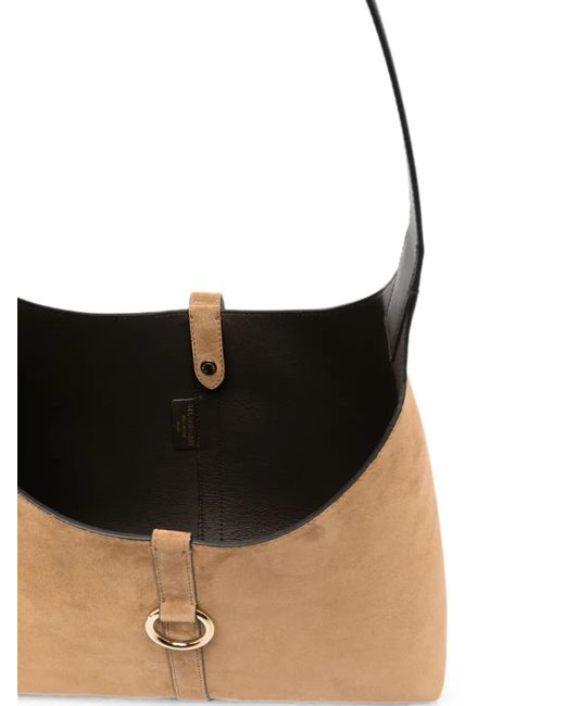 Strathberry White Sac Porté Épaule En Daim