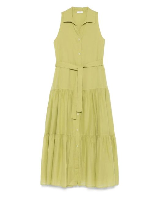 Robe En Coton À Coupe Mi-Longue Peserico en coloris Yellow