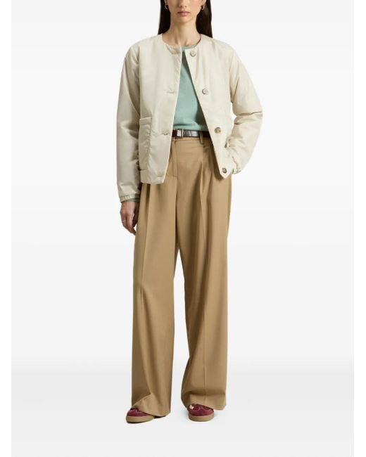 Woolrich White Button-Fastening Patch-Pocket Jacket
