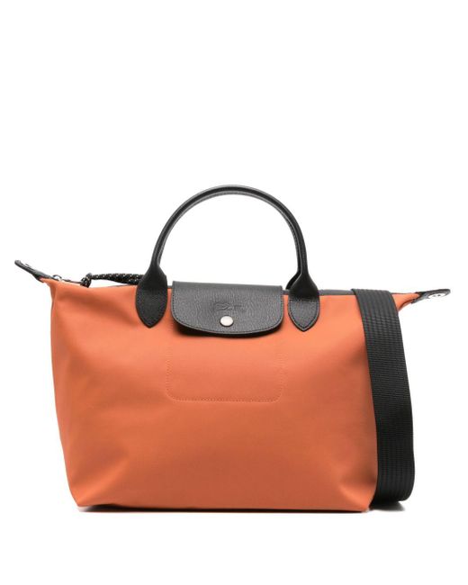 Longchamp Orange Large Le Pliage Energy Tote Bag