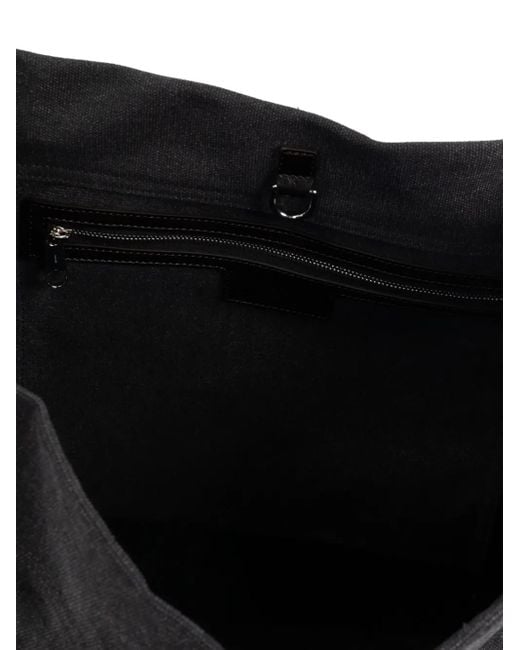 Lemaire Black Canvas Tote Bag