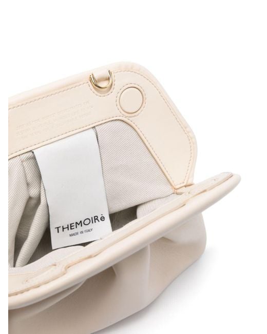 THEMOIRÈ White Gea Ruched-detail Cross Body Bag