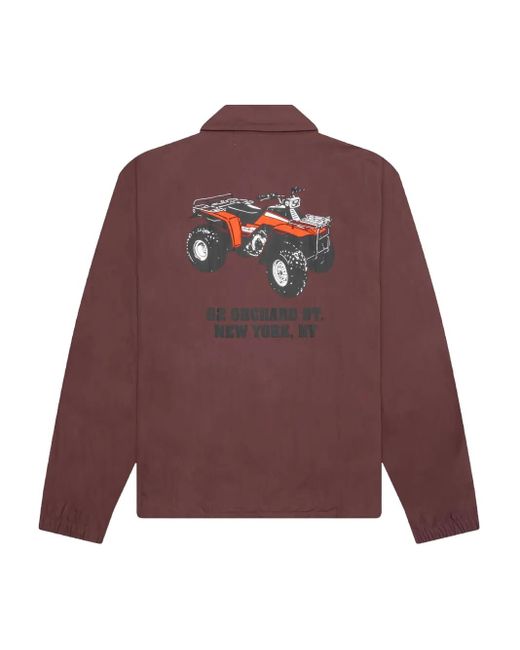AWAKE NY Red Atv Coaches Jacket for men