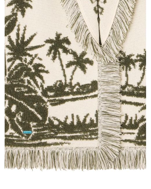 Palm-Tree Fringe Cardigan di Alanui in Natural