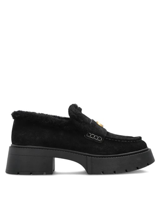 COACH Black Leah Platform Loafer