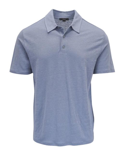 Polo En Lin Vince pour homme en coloris Blue