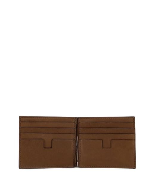 Tom Ford Brown Nubuck Wallet for men