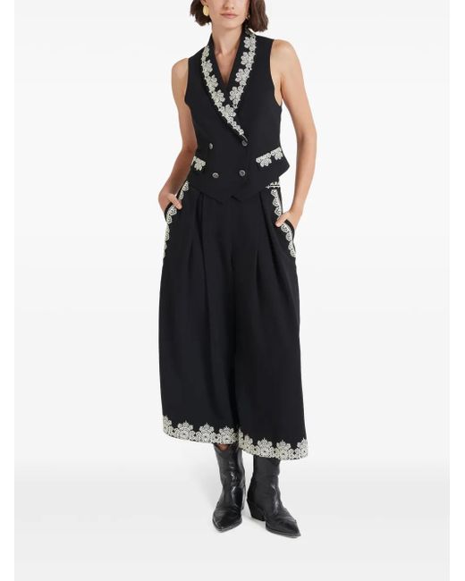 Temperley London Black Lottie Waistcoat