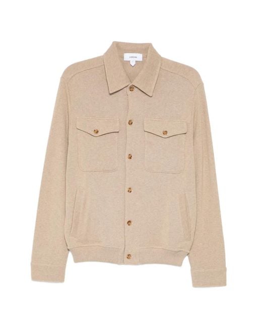 Lardini Natural Cotton Shirt Jacket for men