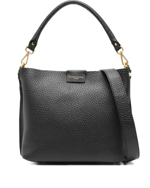 Gianni Chiarini Black Aretha Leather Top-Handle Shoulder Bag