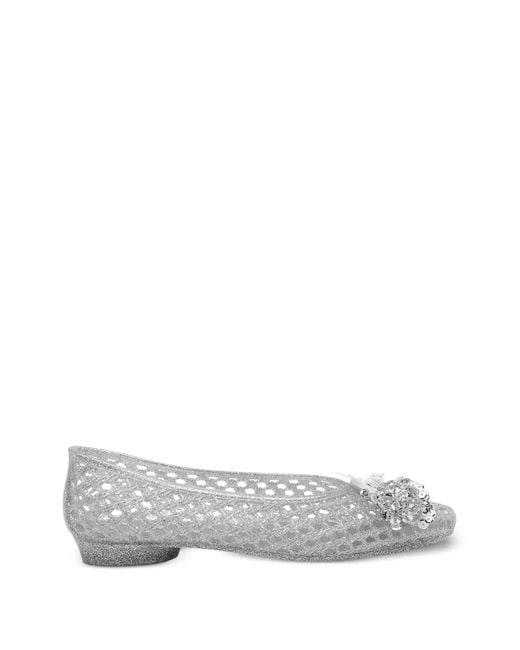 HEAVENLY JELLY Gray Ballet Flats