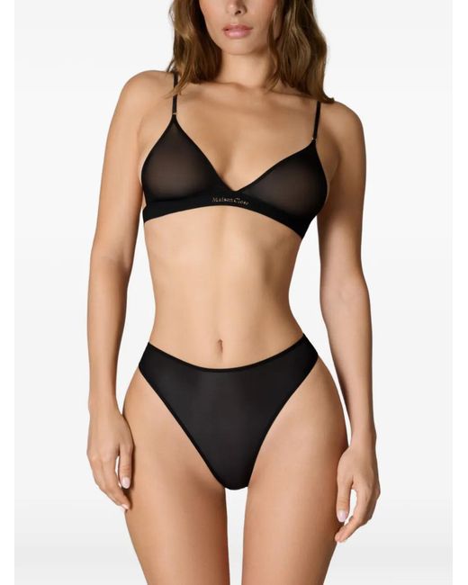 Maison Close Black Double Sens Triangle Bralette