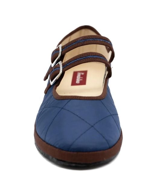 Gondolina Blue Acqua Alta Quilted Ballet Flats