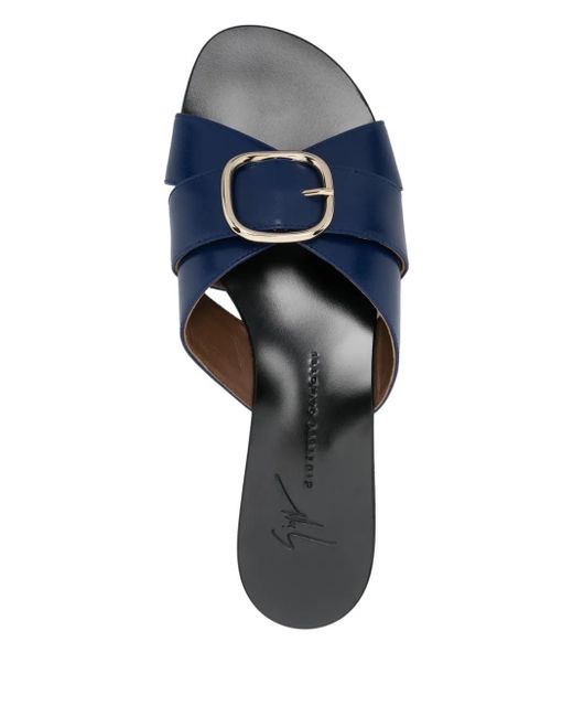 Giuseppe Zanotti Blue Geraldhine Slides