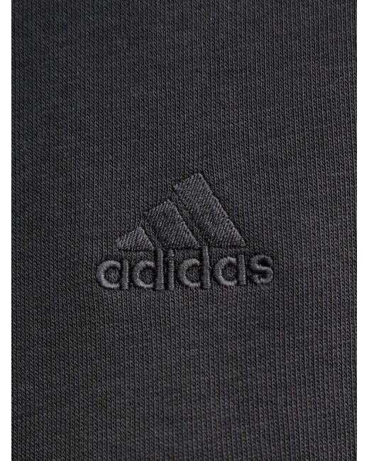 Adidas Black Essentials 3-Stripes Sweatshirt