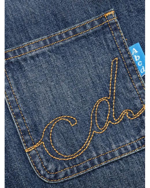 Advisory Board Crystals Denim Overhemd Met Geborduurde Zak in het Blue voor heren