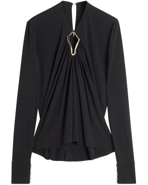 Lanvin Uitgesneden Blouse in het Black