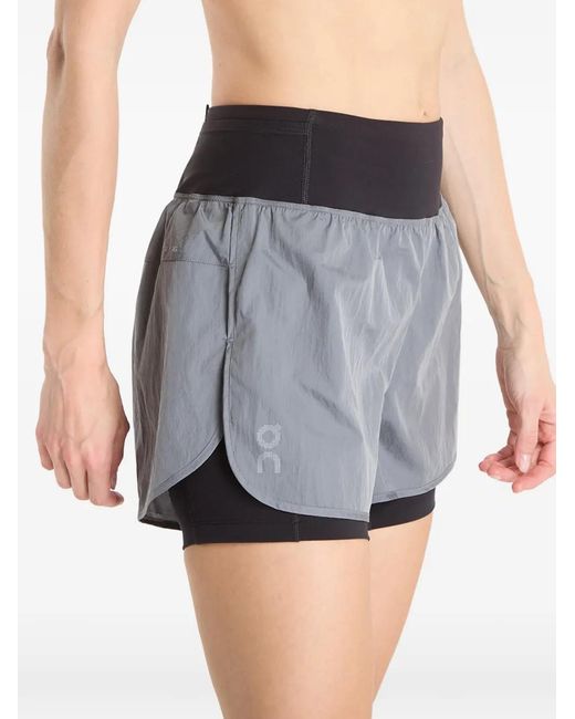 On Shoes Blue Volt Performance Shorts
