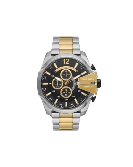 DIESEL Black Dz4581 Mega Chief 51Mm for men