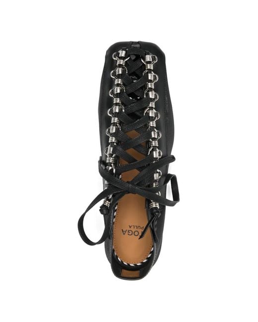 Toga Black Flache Mesh-Pumps