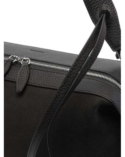 Yuzefi Black Bento Suede Shoulder Bag