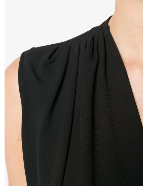 Talbot Runhof Black Bay Bodysuit