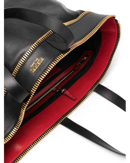 Moschino Black Handtasche aus Leder