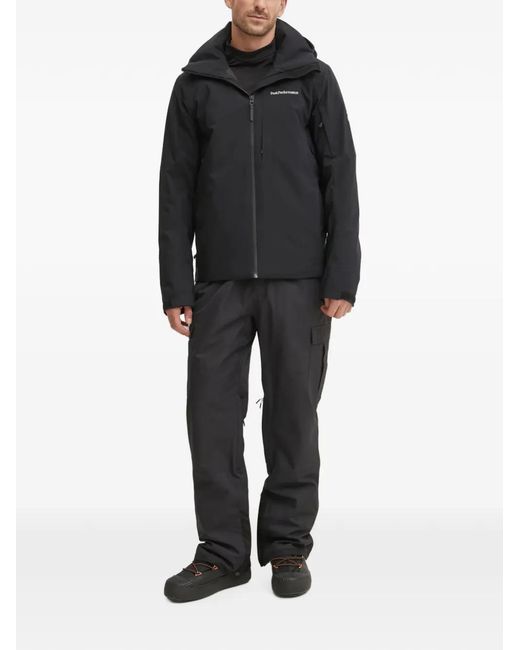 Rip Curl Black Taipan Logo-Patch Ski Pants for men