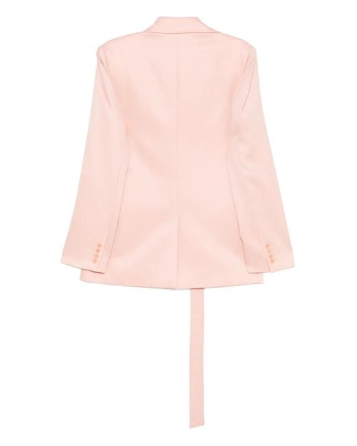 Monse Pink Deconstructed Lapel Blazer