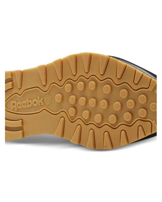 Reebok Black Leather Sneakers