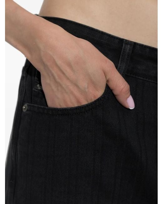 DIESEL Black 1971 D-Sent Pinstripe-Pattern Jeans