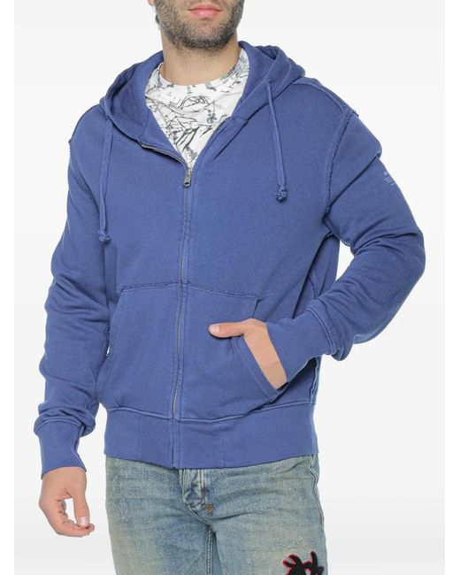 Ecoalf Blue Rena Zip-Up Hoodie for men