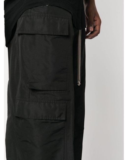 Pantalones anchos Cargobelas Rick Owens de hombre de color Black