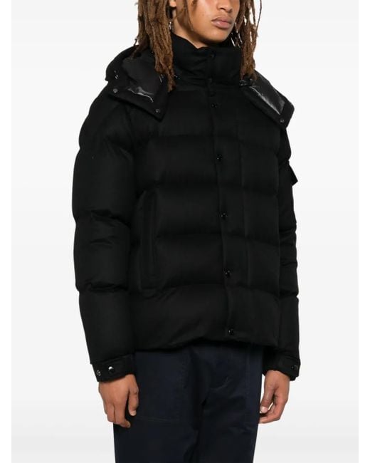 Moncler Black Maya 70 Wool Padded Jacket for men
