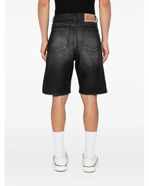 A Bathing Ape Black Star-Print Shorts for men