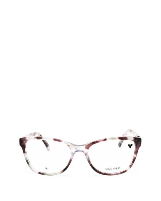Nine West Multicolor Rectangle-Frame Glasses