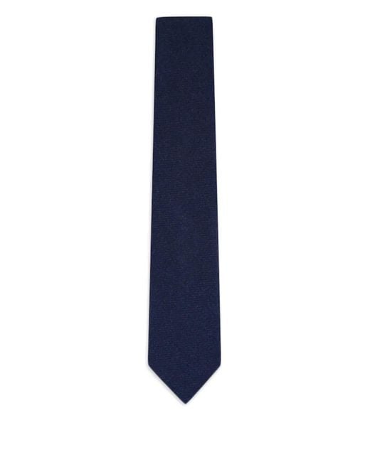 Paolo Albizzati Blue Wool Pointed Tie for men