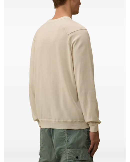 C P Company Natural Lens-Detail Cotton Sweater for men