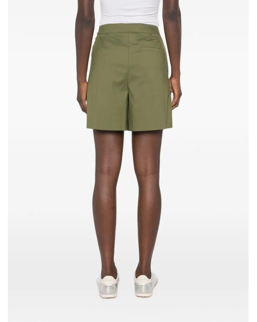 iBlues Green Pleated-Detail Tailored Shorts