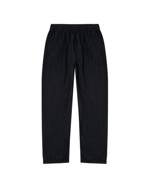 DIESEL Black Linen-Blend Pants