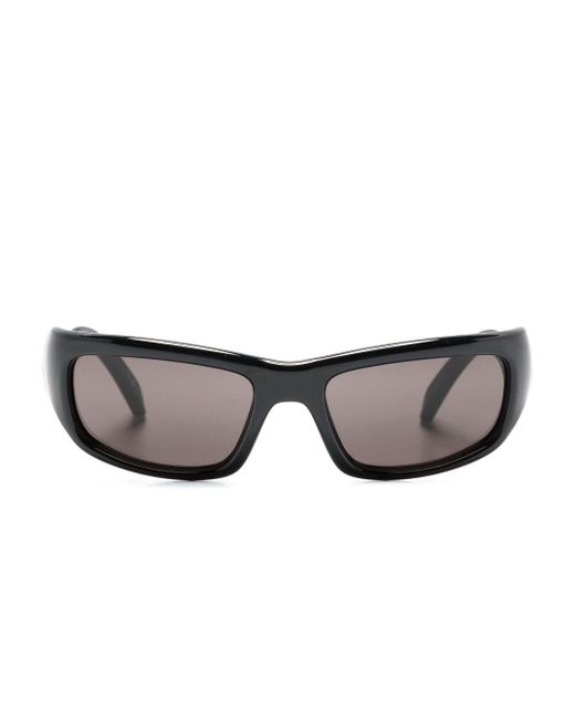 Balenciaga Gray Hamptons Rectangle-frame Sunglasses - Unisex - Acetate