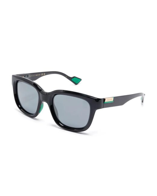 Gucci Black Square-Frame Sunglasses for men