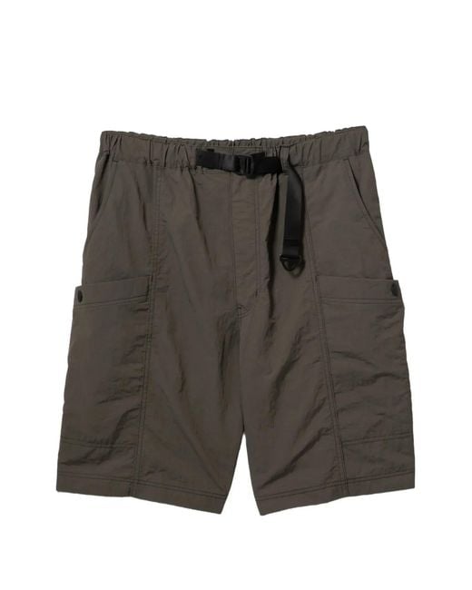 Comme des Garçons Gray Panelled Shorts for men