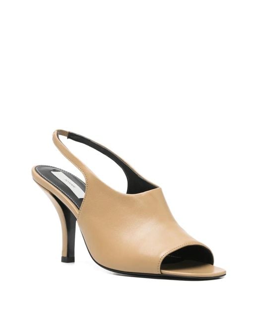 Totême Natural Slingback-Strap Sandals