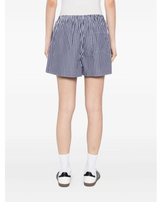 Pantalones cortos Vendome a rayas Sporty & Rich de color Blue