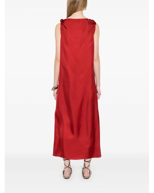 Loulou de Saison Red Moun Midi Dress