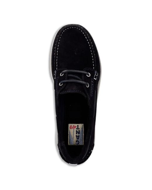 Gant White Suede Boat Shoes for men
