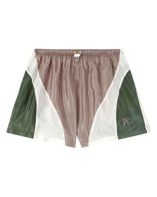 Pantalones cortos de chándal con diseño colour block Palm Angels de color Purple