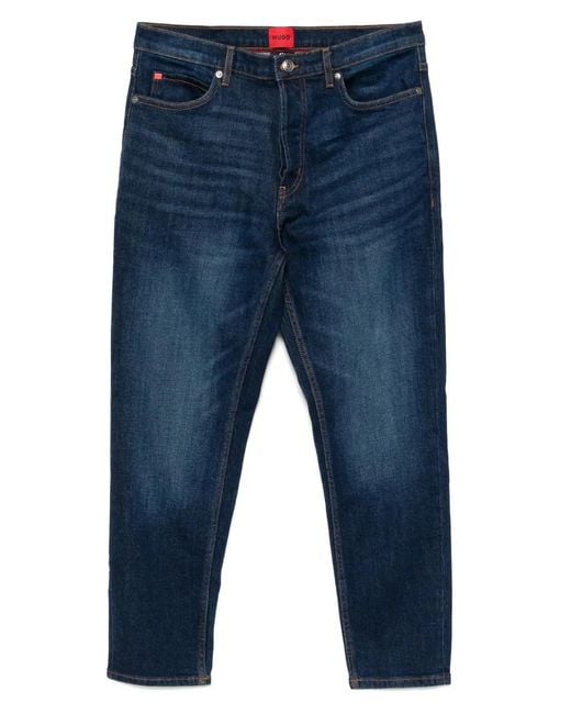 HUGO Blue Tapered-Fit Denim for men