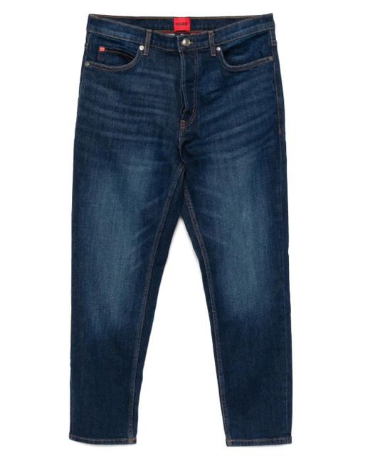 HUGO Blue Tapered-Fit Denim for men
